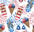 Patriotic cotton fabric- 100% Cotton - continuous cuts