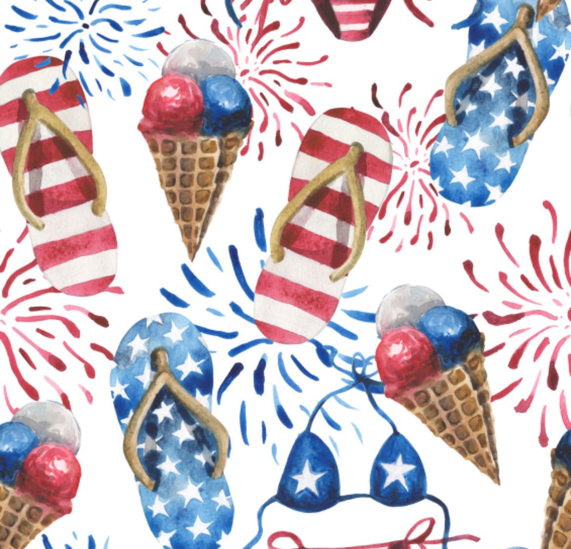 Patriotic cotton  fabric- 100% Cotton - continuous cuts