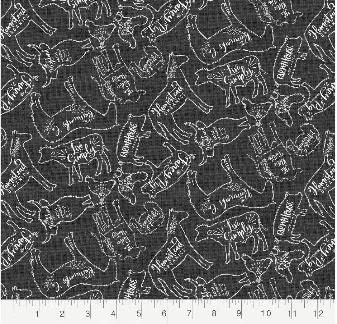 Modern Farmhouse Stax fat quarter bundle- Fabric - x5 Fat Quarters- Fabric Editions