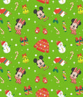 Mickey and Minnie Mouse Christmas character Disney and Friends fabric- 100% Cotton -SPR77335-A620210 Licensed Fabric
