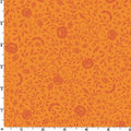 Pumpkins and Potions Pumpkin Vines Orange Halloween Fabric - Kimberbell - Maywood Studios - Cotton Halloween Fabric- MAS10572-O