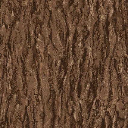 Natural Elements Bark appearance brown fabric 100% Cotton -