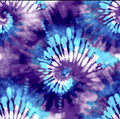 Purple Tie Dye 100% Cotton Fabric- Cotton -