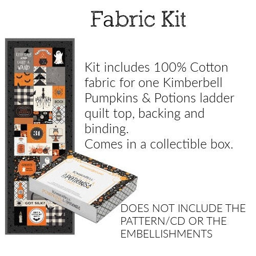 Kimberbell Pumpkins & Potions, Fabric Kit, Pattern/CD/Embellishments Designers: Kim Christopherson, KimberBell