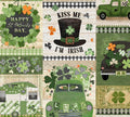 Shamrockin' 3WI22245-MLT by Beth Albert for 3 Wishes Fabrics100% Cotton - continuous cuts