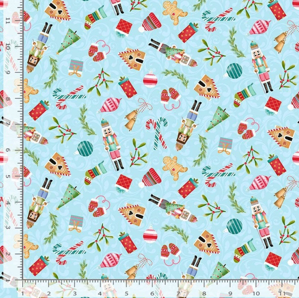 Gingerbread Dreams Nutcrackers Fabric- - 100% Cotton - Continuous Cuts Timeless Treasures- GAIL CD2943