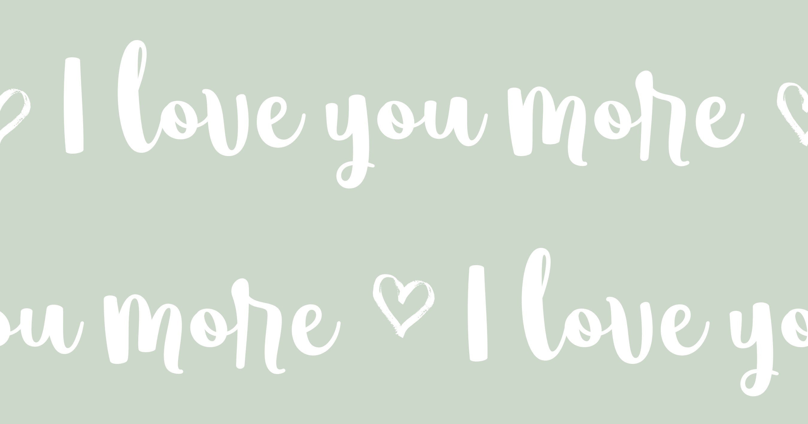 I Love You More Words Cotton Fabric - Multiple Colors Available 100% Cotton Continuous cuts.