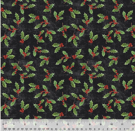 Holiday Splendor by Whistler Studios 100% cotton fabric- Continuous Cuts- windham Fabrics- 54067-1