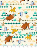 The Lion King Simba Geometric Cotton Fabric- 100% Cotton - Licensed Fabric