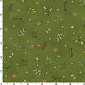 Tiny Green Christmas Cotton Fabric- 100% Cotton - Continuous cuts- MAS10555-G Homemade Holidays - Maywood Studio