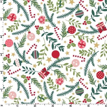 A Quilty Little Christmas 10576W Maywood Studio - 100% Cotton - Fabric- continuous cuts