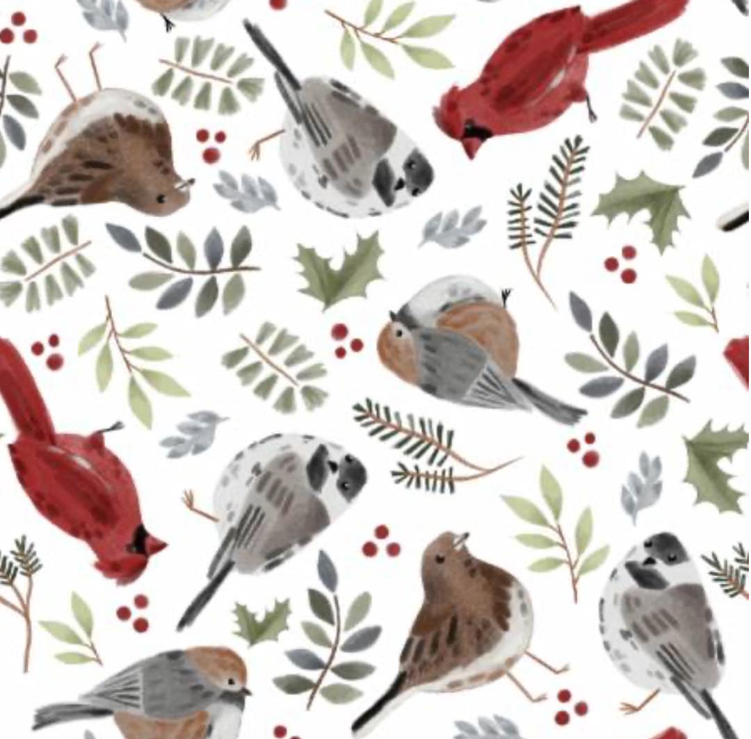 Christmas in the Country 22283 White - 3 Wishes Fabrics - 100% Cotton Fabric