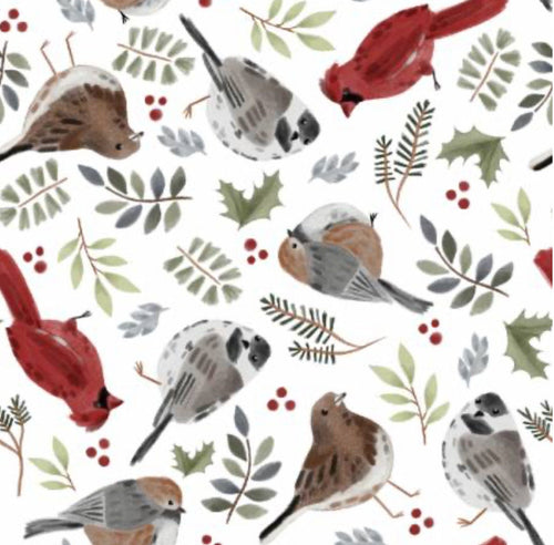 Christmas in the Country 22283 White - 3 Wishes Fabrics - 100% Cotton Fabric