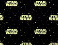 Star Wars Metallic Gold Logo Cotton fabric- 100% Cotton Licensed Fabric