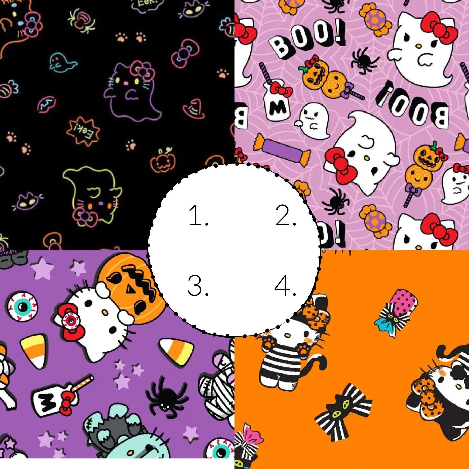 Hello Kitty Halloween Fabric. By Springs Creative - 100% Cotton - Continuous Cuts