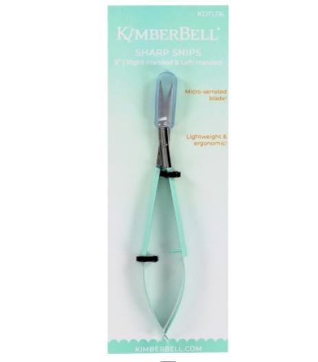 Kimberbell Sharp Snips - 5 inch Right or Left Handed - Micro Serrated blade! Lightweight and Ergonomic!  KDTL116