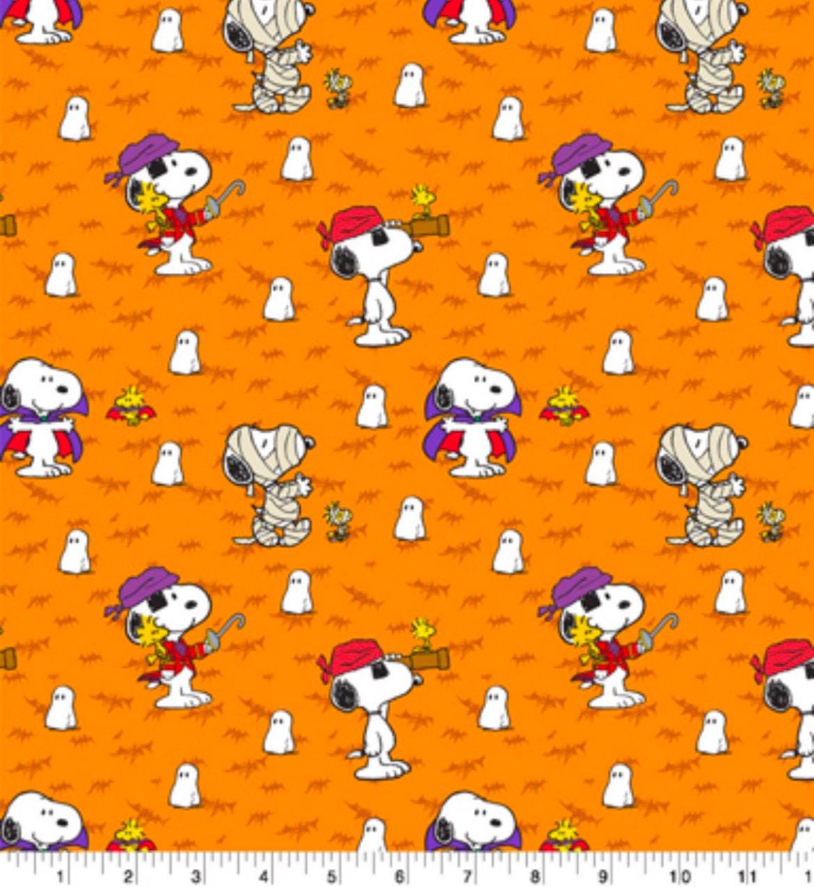 Thanksgiving & Pumpkin Patch character cotton fabric - 100% Cotton - Peanuts