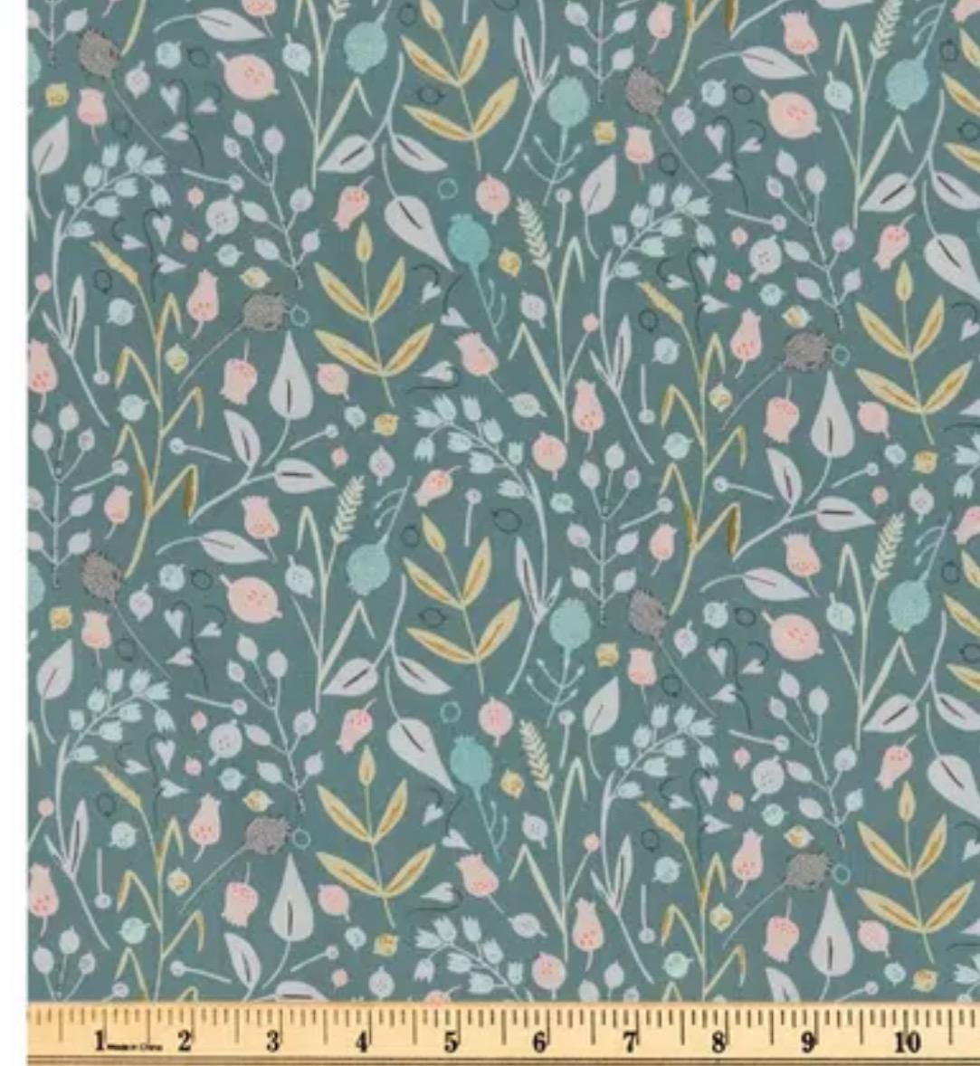 Meadow Flowers Cotton Fabric- Floral