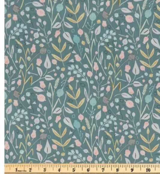Meadow Flowers Cotton Fabric- Floral