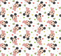 Mickey Mouse Christmas Scarf character fabric - 100% Cotton - Licensed Fabric