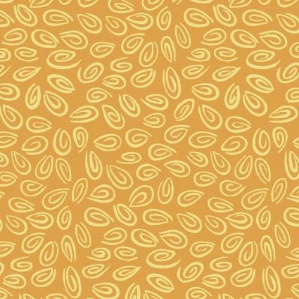 SusyBee Swirls Cotton Fabric - 100% Cotton  Continuous cuts- WSBSB20103-430 Orange Blender