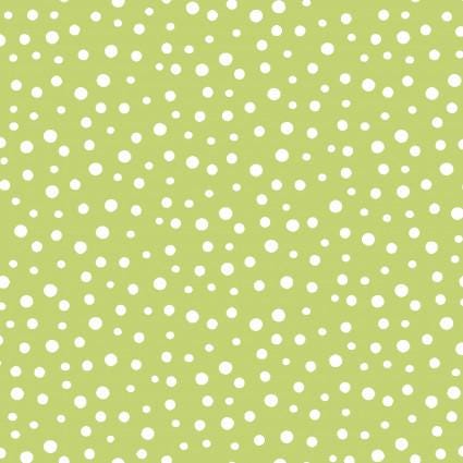 SusyBee Irregular Dots Cotton Fabric -Green 100% Cotton  WSBSB20171-830 Blender