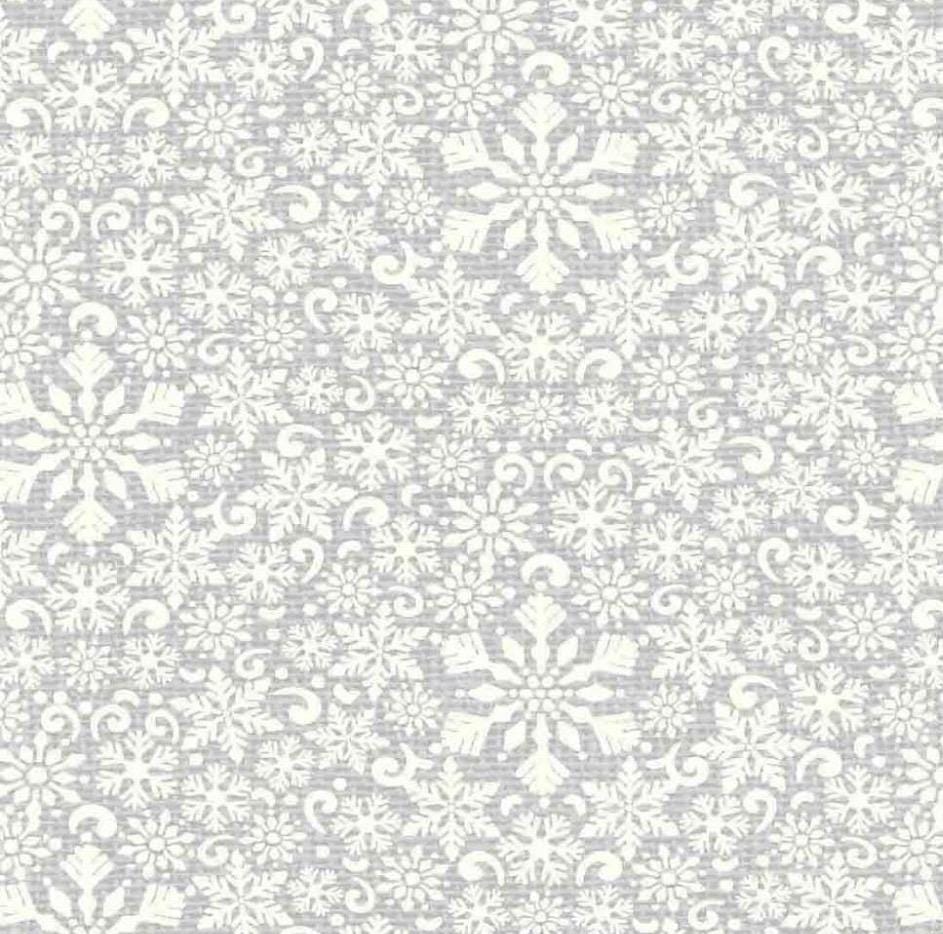 Twinkle Snowflakes Christmas Cotton Fabric Snowflakes-