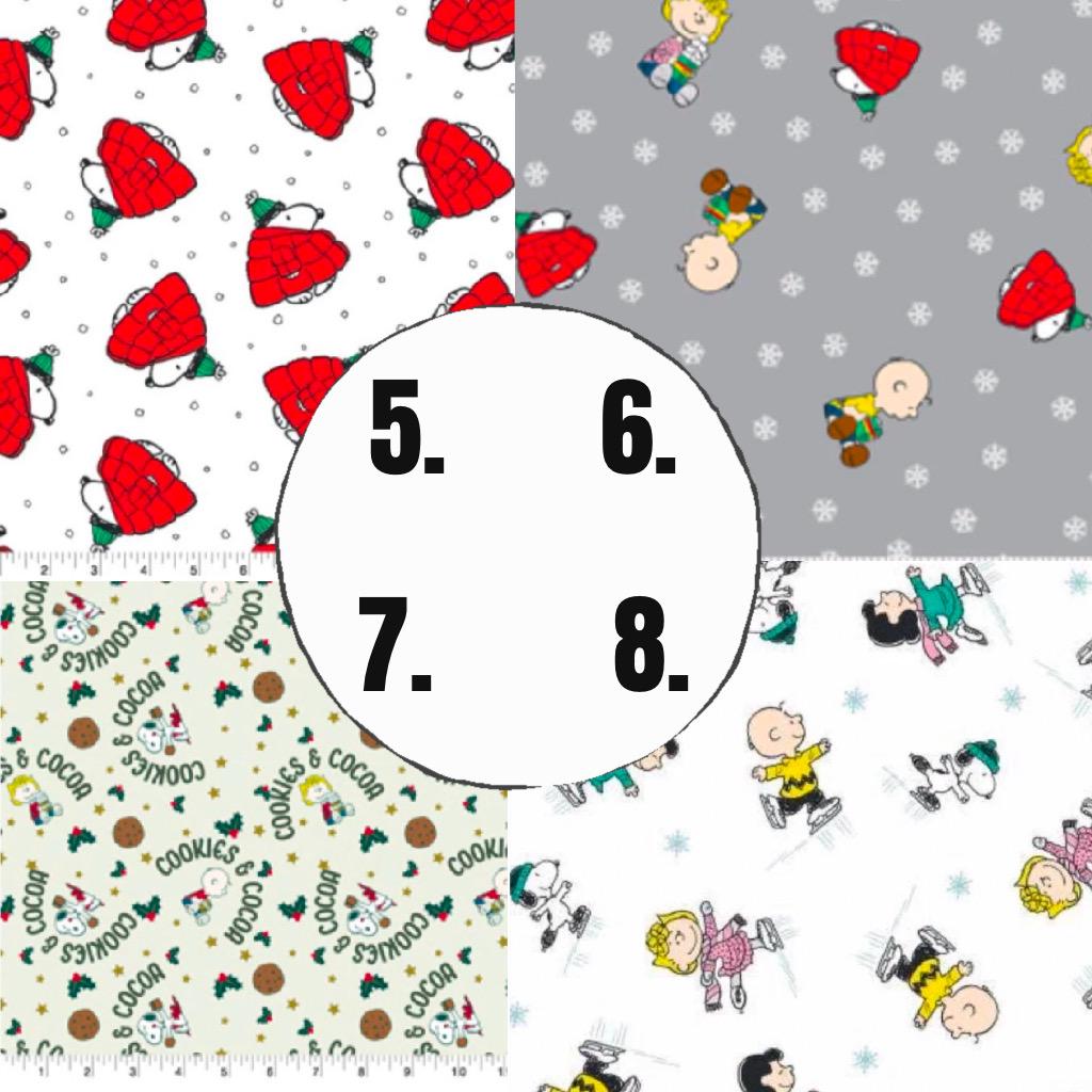 Peanuts Character Christmas cotton fabric-100% Cotton - Christma