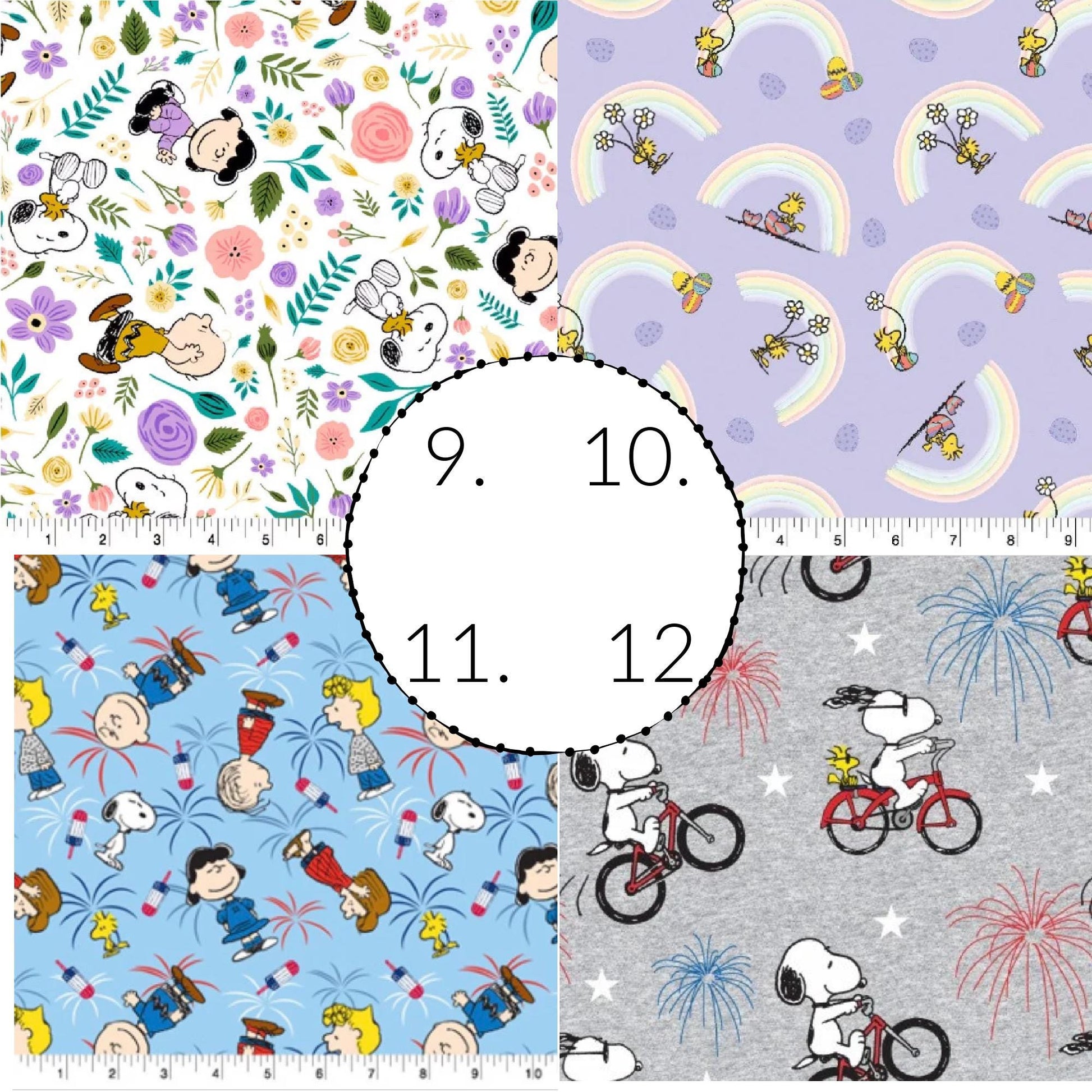 Character Fabric- Peanuts - 100% Cotton - continuous cuts Licensed Fabric
