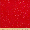 Small Hearts Hearts on Red Cotton fabric- Valentines Day- 100% Cotton
