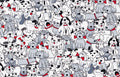 Hi Fashion Playful Pups Dogs Fabric- 100% Cotton- continuous cuts -