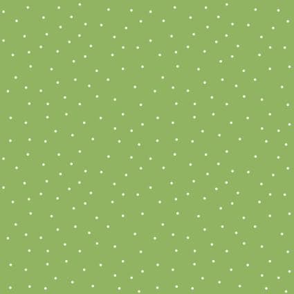 Kimberbell Basics - tiny dots - White dots on Green 100% Cotton -MAS8210-GW - Blender