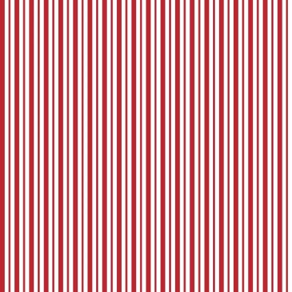 Kimberbell Basics - Stripes - Red and White Awning Stripes-  Blender- 100% Cotton -MAS8249-R