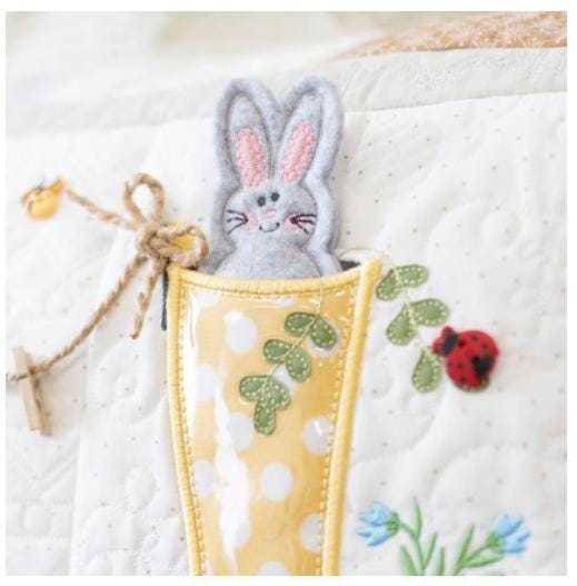 Hoppin Down the Bunny Trail Embroidery design CD- Embroidery files- Kimberbell machine EMBROIDERY CD version- KD5140