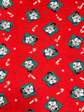 Vintage 101 Dalmatians Fabric- Sweatshirt material - continuous cuts Licensed Fabric
