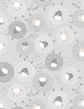 Love Ewe More Fabric Traditions Fabrics- 100% Cotton HF-Kidz C1307 Grey - Cute Sheep Puffs