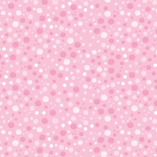 Pink Dots Cotton Fabric - 100% Cotton  - Drewie Pie Fabrics Blender