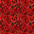 Hot Chili Pepper 100% Cotton Fabric Continuous cuts WEST-CD3347 - Timeless Treasures Food