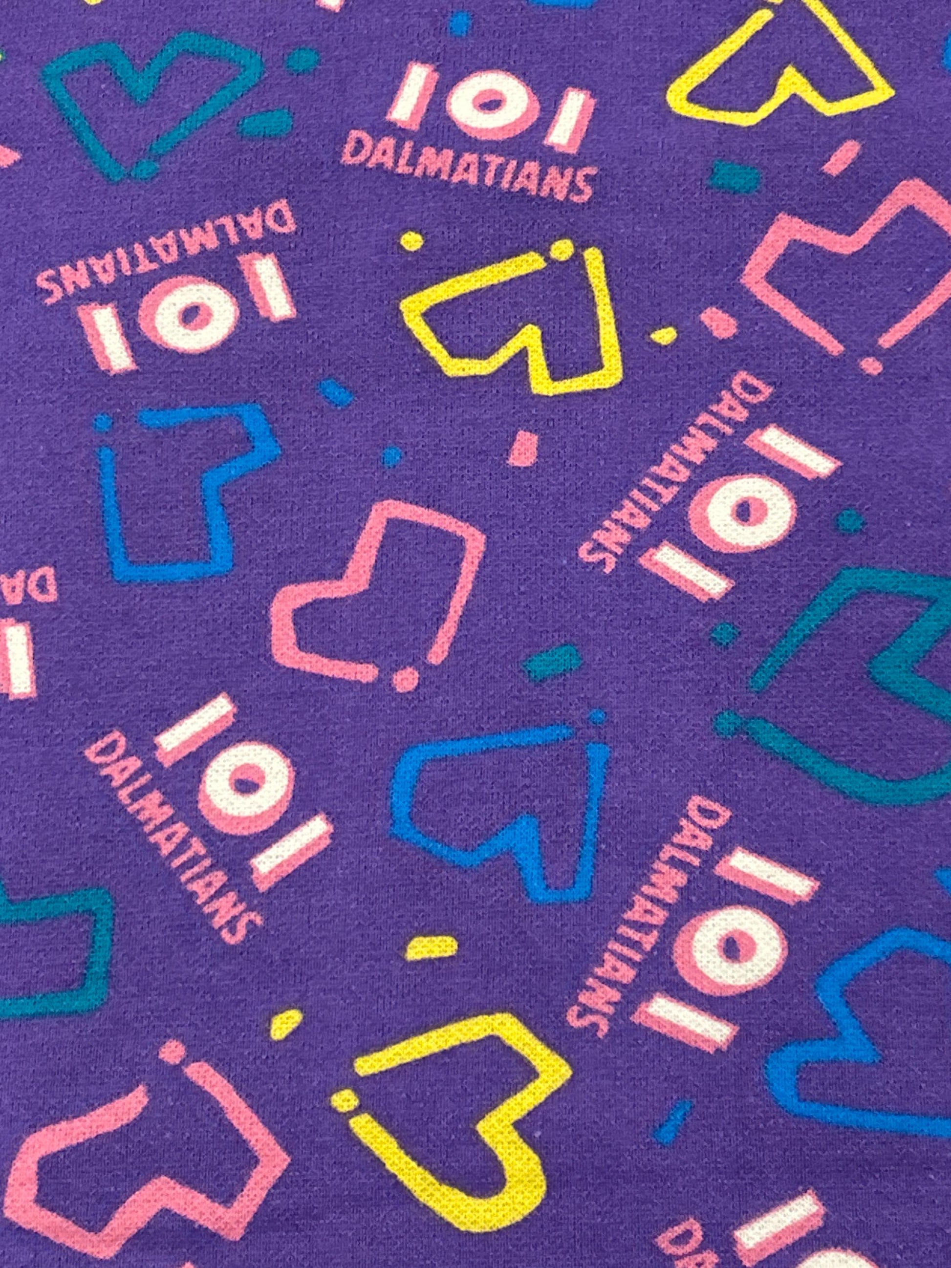 Vintage 101 Dalmatians Fabric- Sweatshirt material - continuous cuts Licensed Fabric