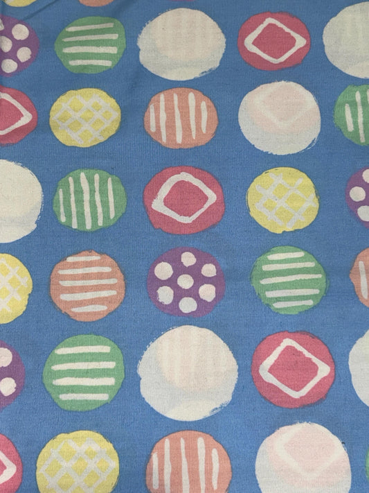 Easter Dots Coloring Cotton fabric- Fat Quarters- 100% Cotton- by the 1/2 yard - Continuous Cuts
