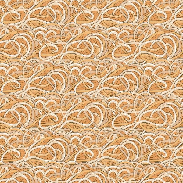 Noodle Cotton Fabric - 100% Cotton - Food