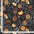 Smart Cookie Cotton Fabric 100% Cottoncontinuous cuts! TT-Gail CD3334 Black - Smart Cookie Text