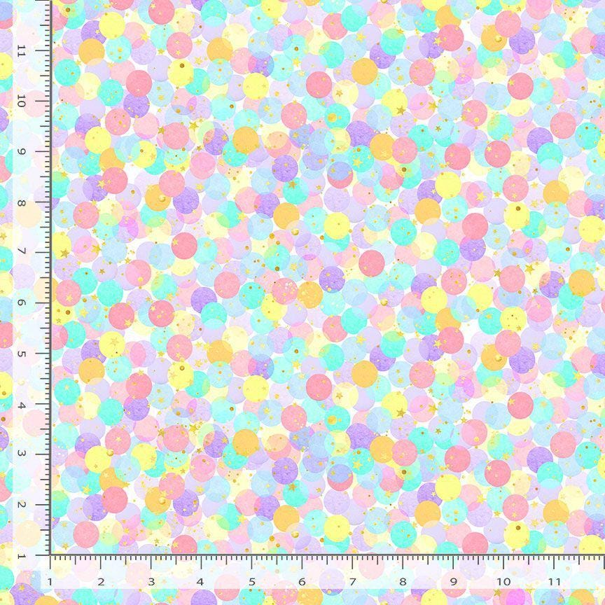 Pastel Party Balloons Cotton Fabric-party -fabric -100% Cotton -TT-Kidz CD3473 Multi - Multi Balloons