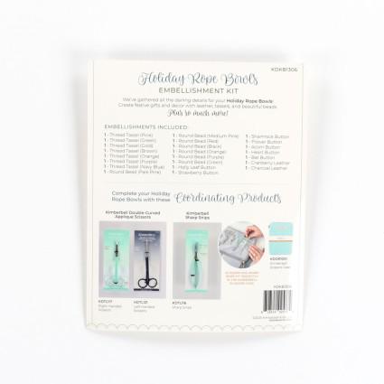 Holiday Rope Bowls Embellishment Kit Designers: Kim Christopherson, Kimberbell KIDKDKB1306