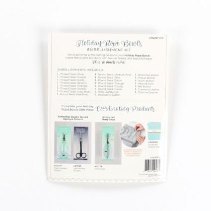 Holiday Rope Bowls Embellishment Kit Designers: Kim Christopherson, Kimberbell KIDKDKB1306