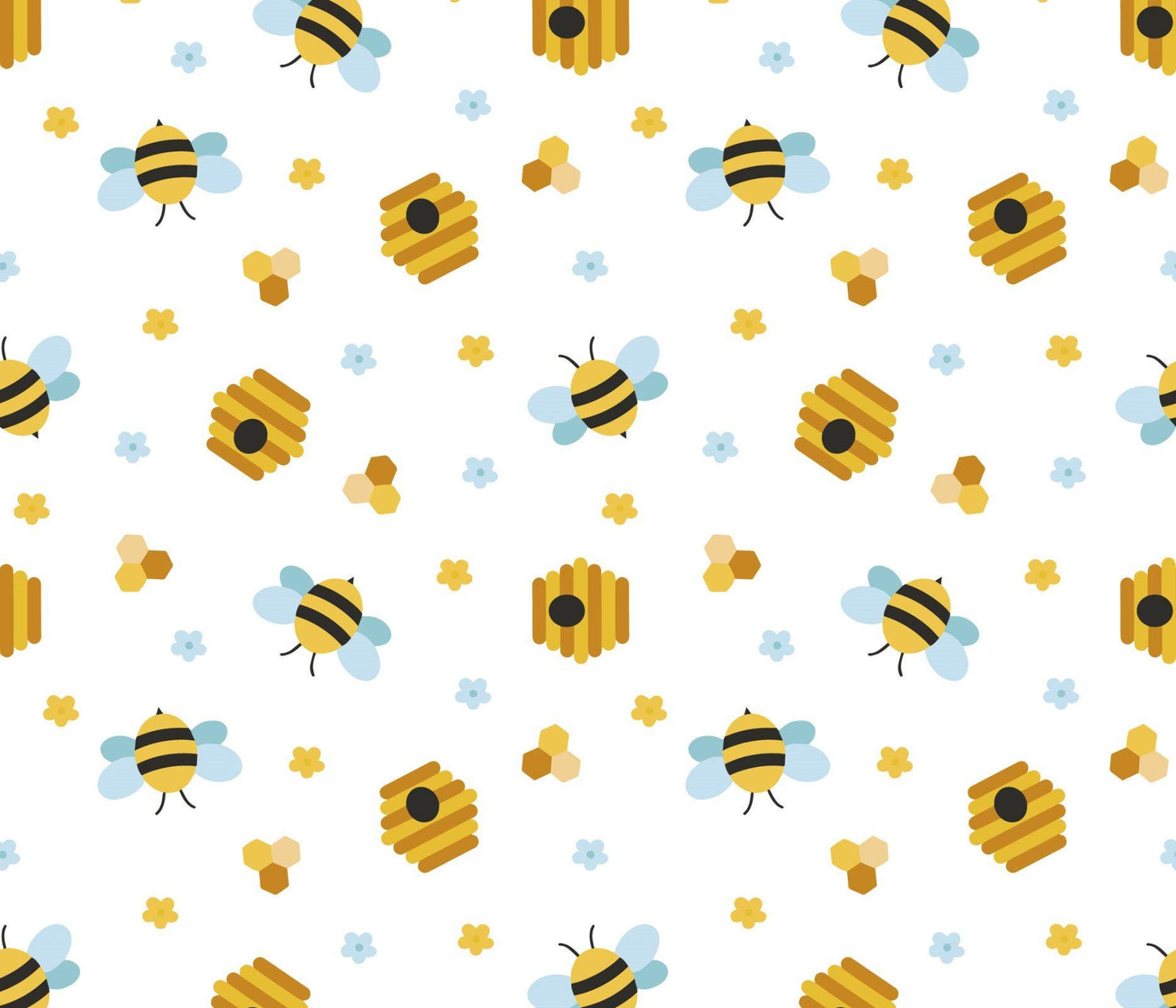 Beehive Party David Textiles Cotton fabric 100% Cotton DT-Potpourri of Novelty DX-4108-4C-1 Beehive Party