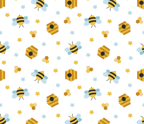 Beehive Party David Textiles Cotton fabric 100% Cotton DT-Potpourri of Novelty DX-4108-4C-1 Beehive Party