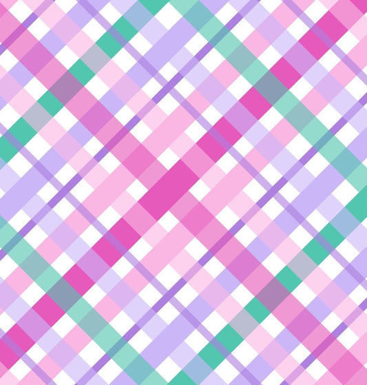 Nutcracker Bias Plaid Wonderland Christmas Cotton fabric- 100% Cotton - Continuous Cuts- by Drewie Pie Fabrics
