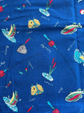 Fishing Themed Duck Cloth Fabric- Duck Canvas/Cloth