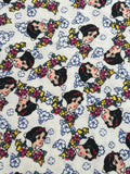 Vintage Snowwhite Jersey Knit Fabric- Jersey Knit material - continuous cuts - Licensed Fabric